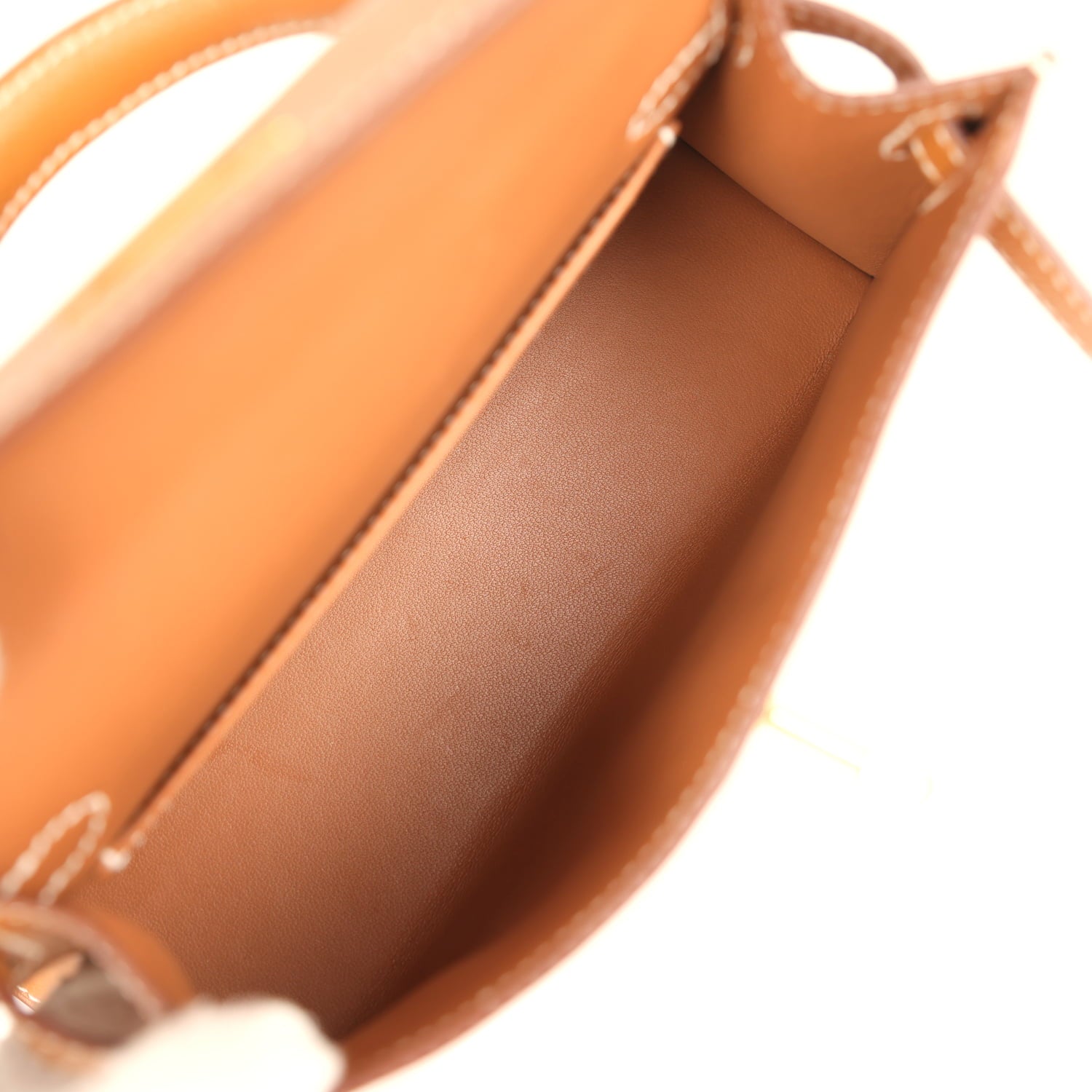 Pre-owned Hermes Kelly Sellier 20 Gold Epsom Gold Hardware