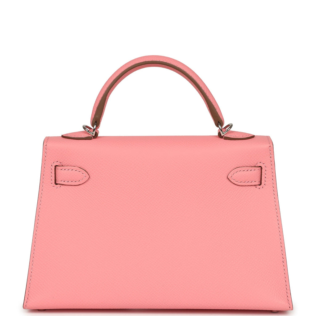 Hermes Kelly Sellier 20 Rose Confetti Epsom Palladium Hardware