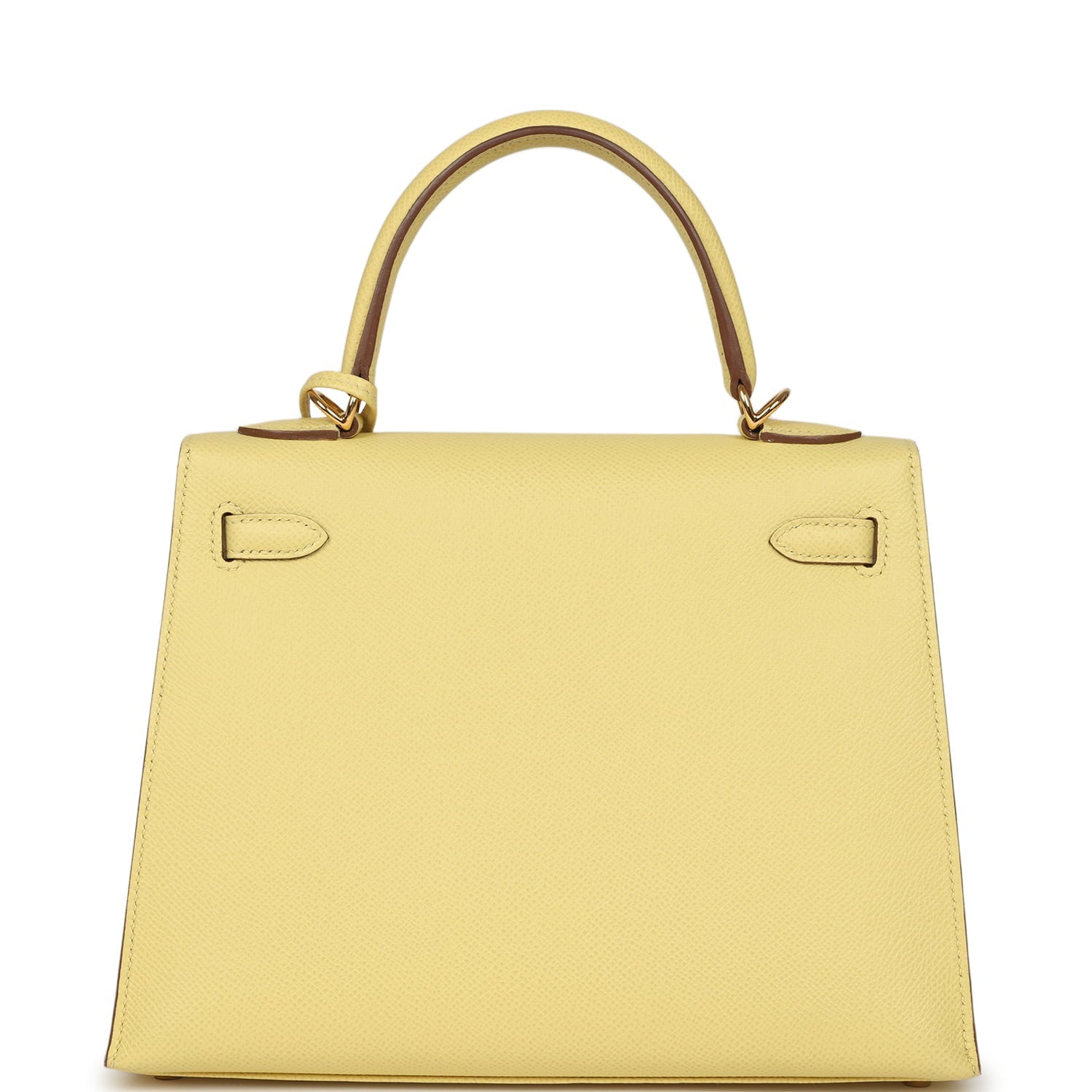 Hermes Kelly Sellier 25 Jaune Poussin Epsom Gold Hardware