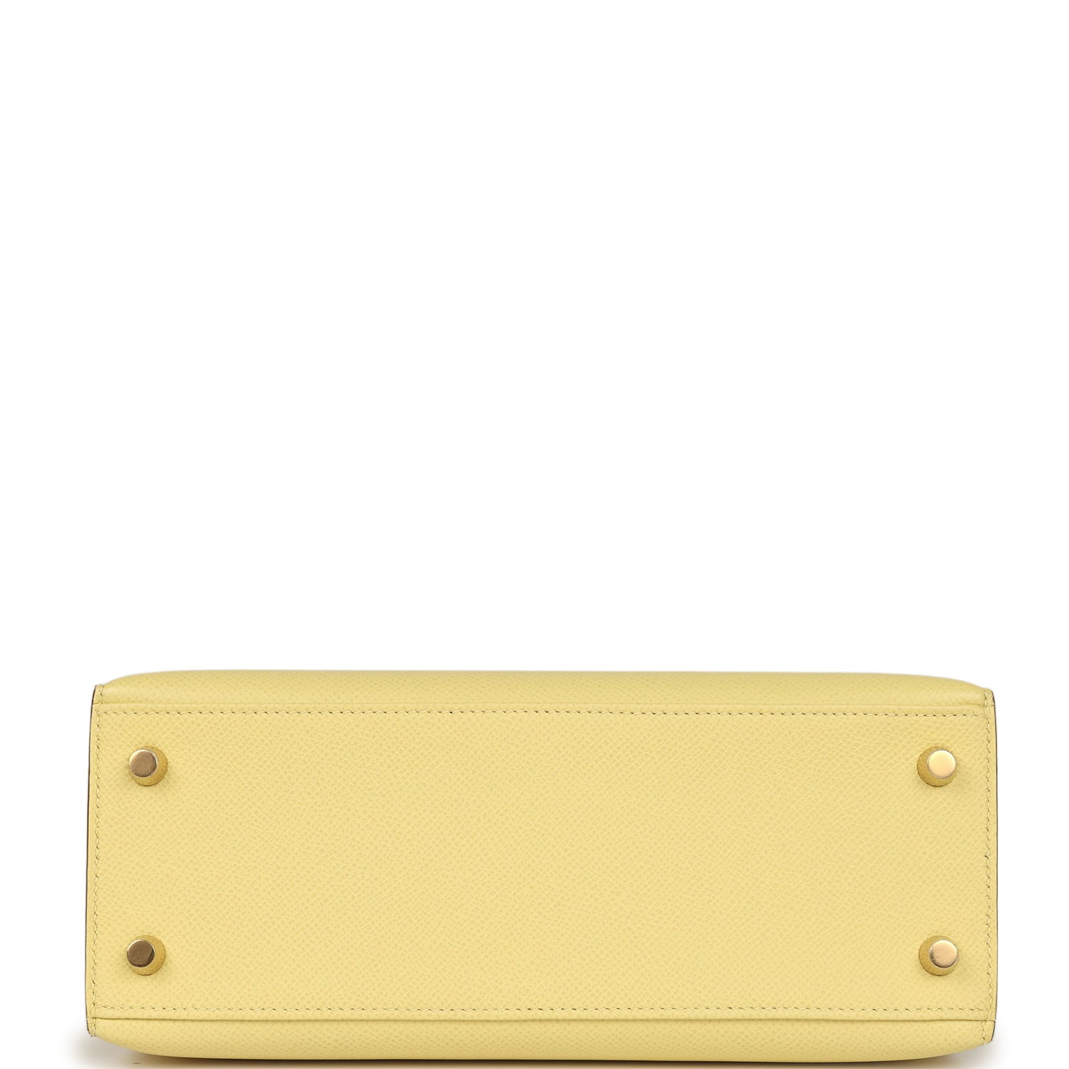 Hermes Kelly Sellier 25 Jaune Poussin Epsom Gold Hardware
