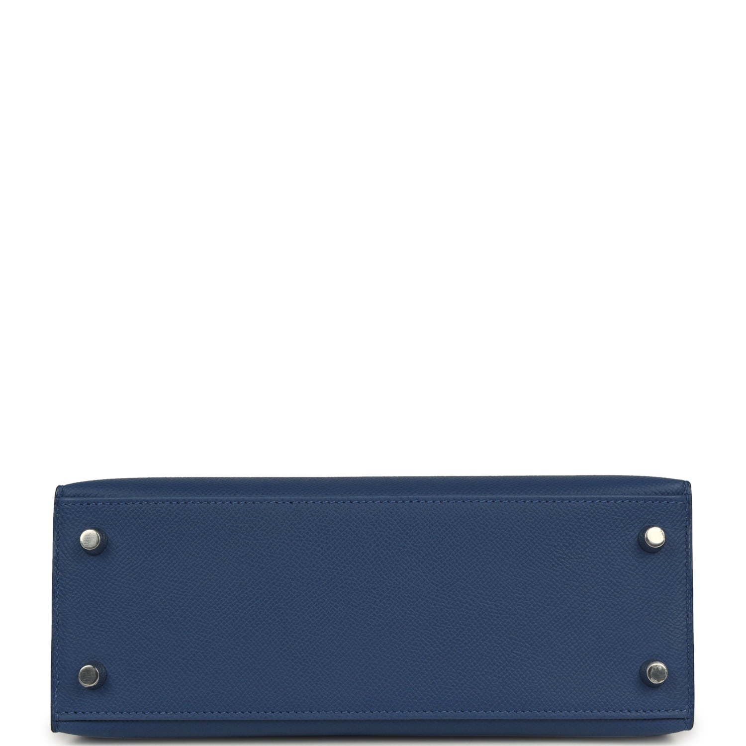 Hermes Kelly Sellier 25 Bleu Tie Epsom Electrum Hardware