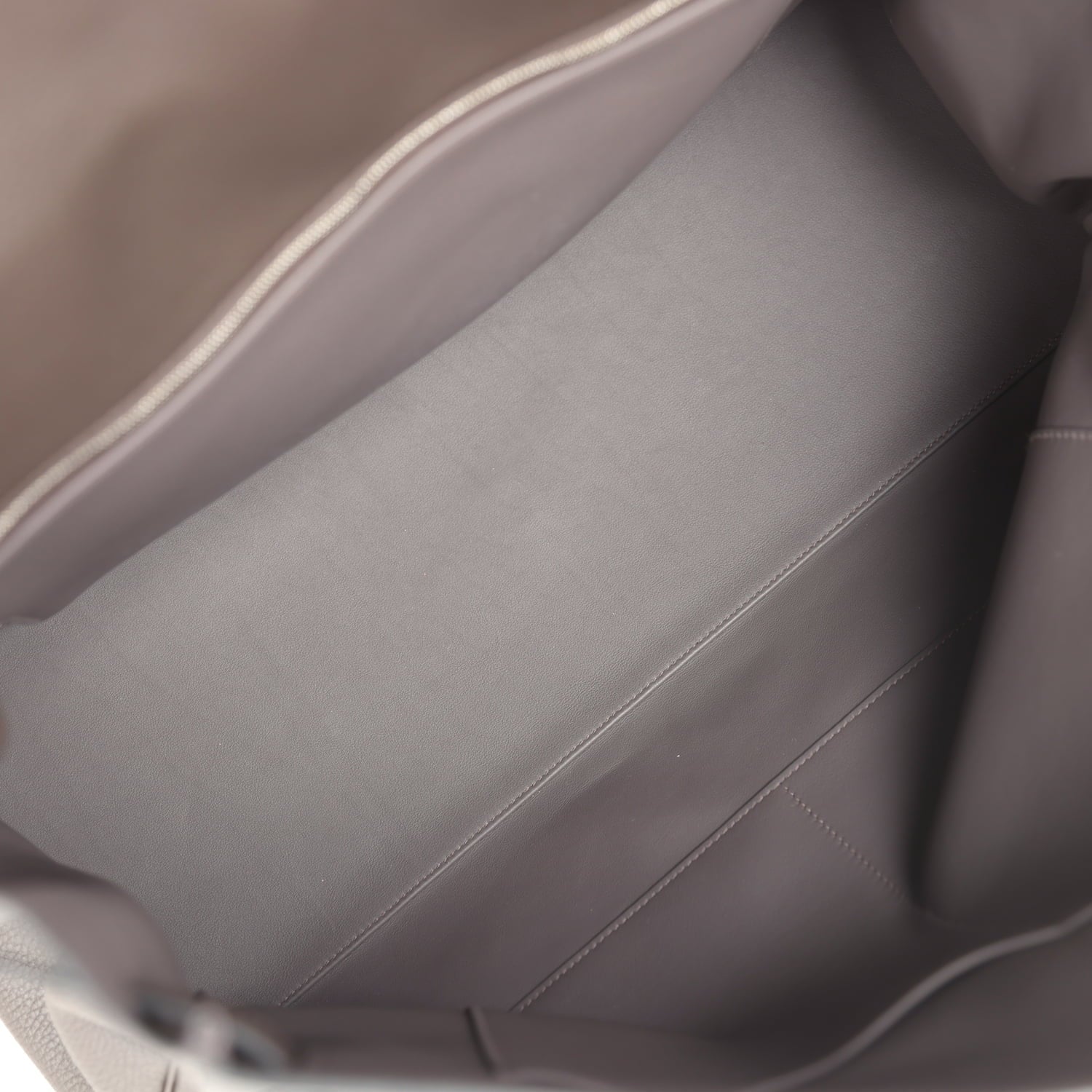 Hermes Kelly Voyage 50 Ebene Clemence Palladium Hardware