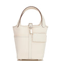 Hermes Picotin Cargo 18 Nata Swift and Toile Canvas Palladium Hardware NO RESERVE!