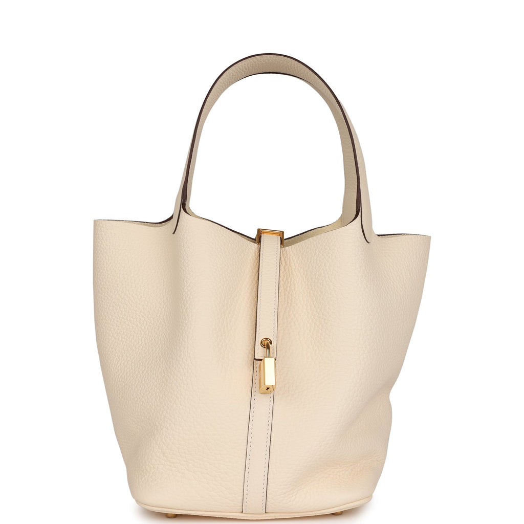 Hermes Picotin Lock 22 Nata Clemence Gold Hardware