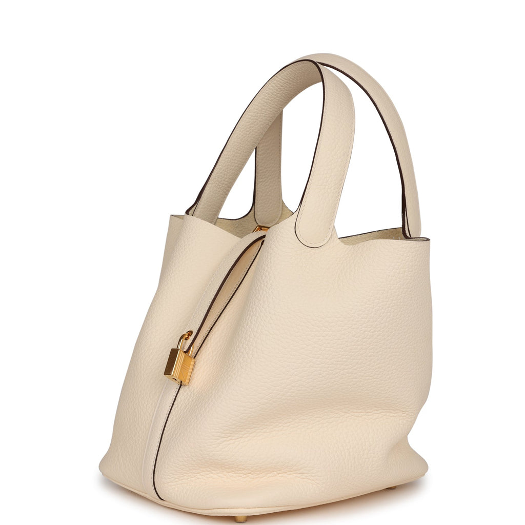 Hermes Picotin Lock 22 Nata Clemence Gold Hardware