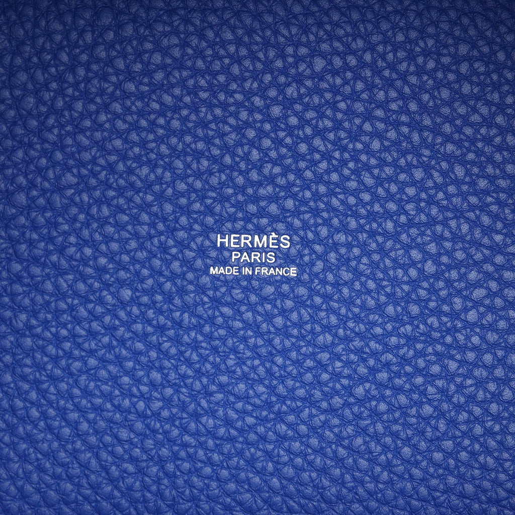 Hermes Picotin Lock 18 Bleu Royal Clemence Palladium Hardware