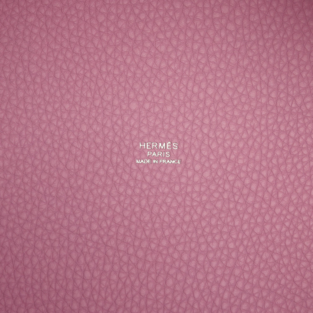 Hermes Picotin Lock 22 Mauve Sylvestre Clemence Palladium Hardware