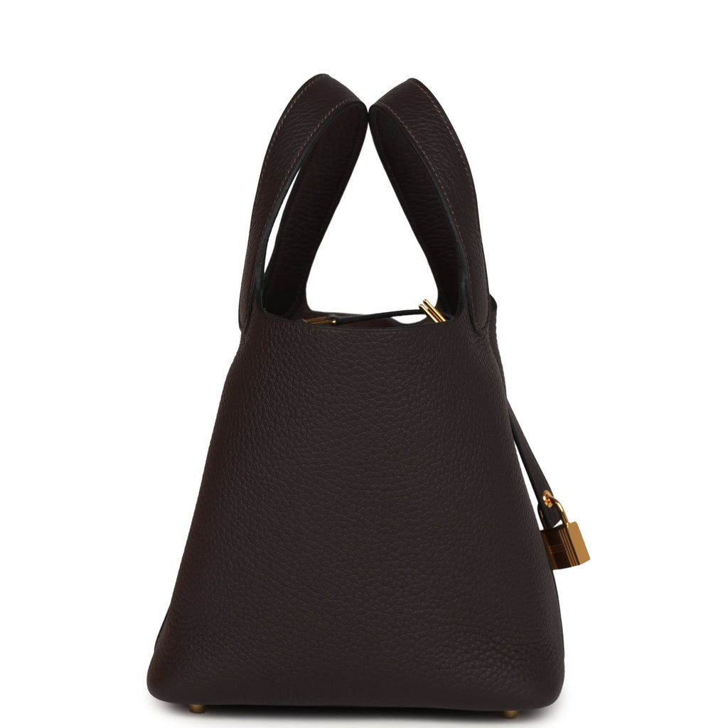 Hermes Picotin Lock 18 Macassar Clemence Gold Hardware