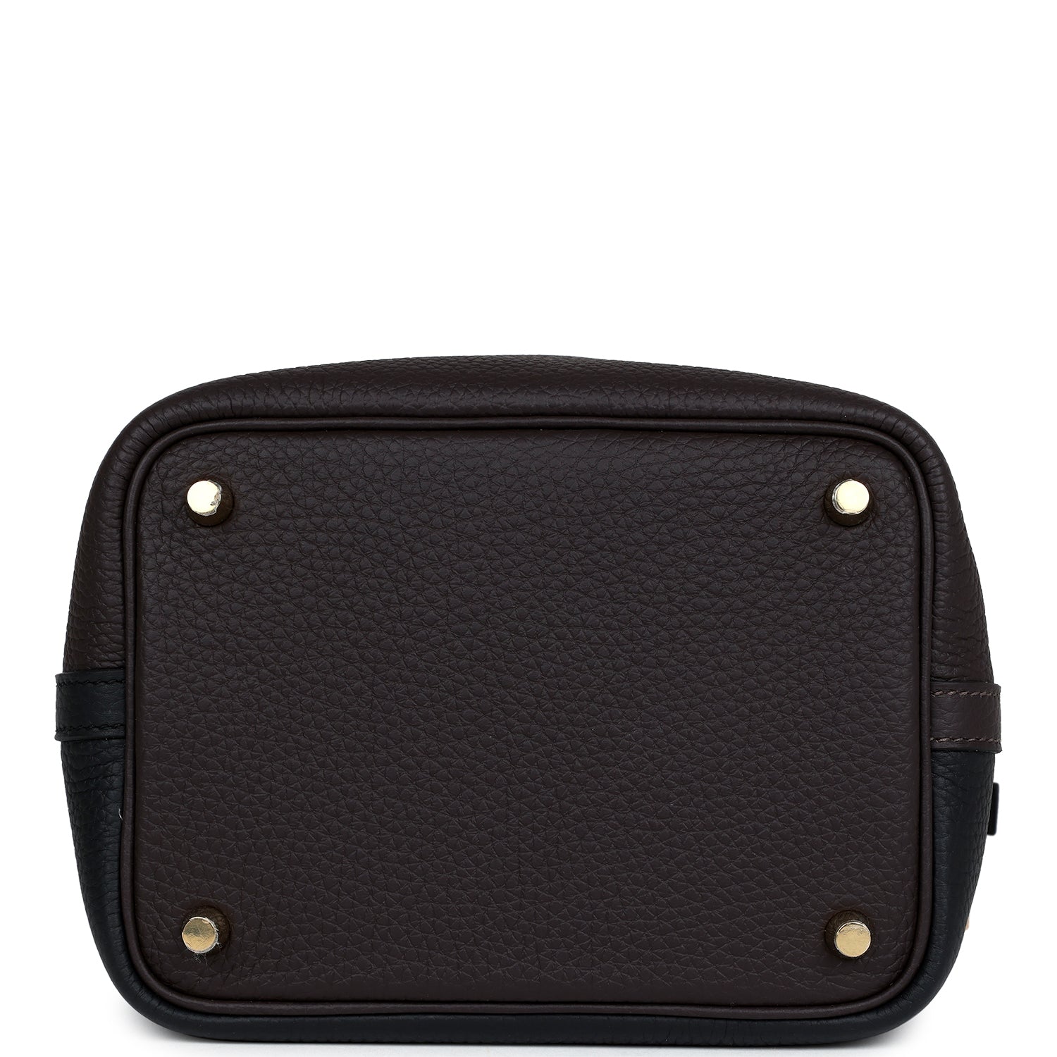 Hermes Picotin Lock 18 Casque Tri-color Ebene and Black Clemence Gold Hardware