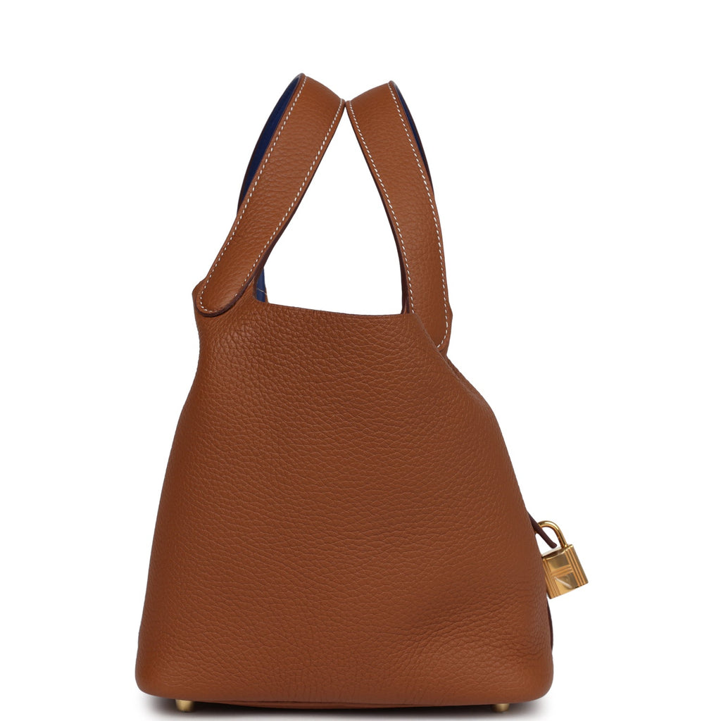 Hermes Eclat Picotin Lock 18 Gold Clemence Gold Hardware