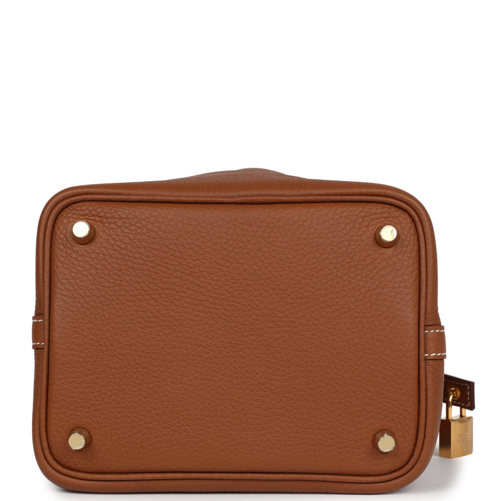 Hermes Eclat Picotin Lock 18 Gold Clemence Gold Hardware