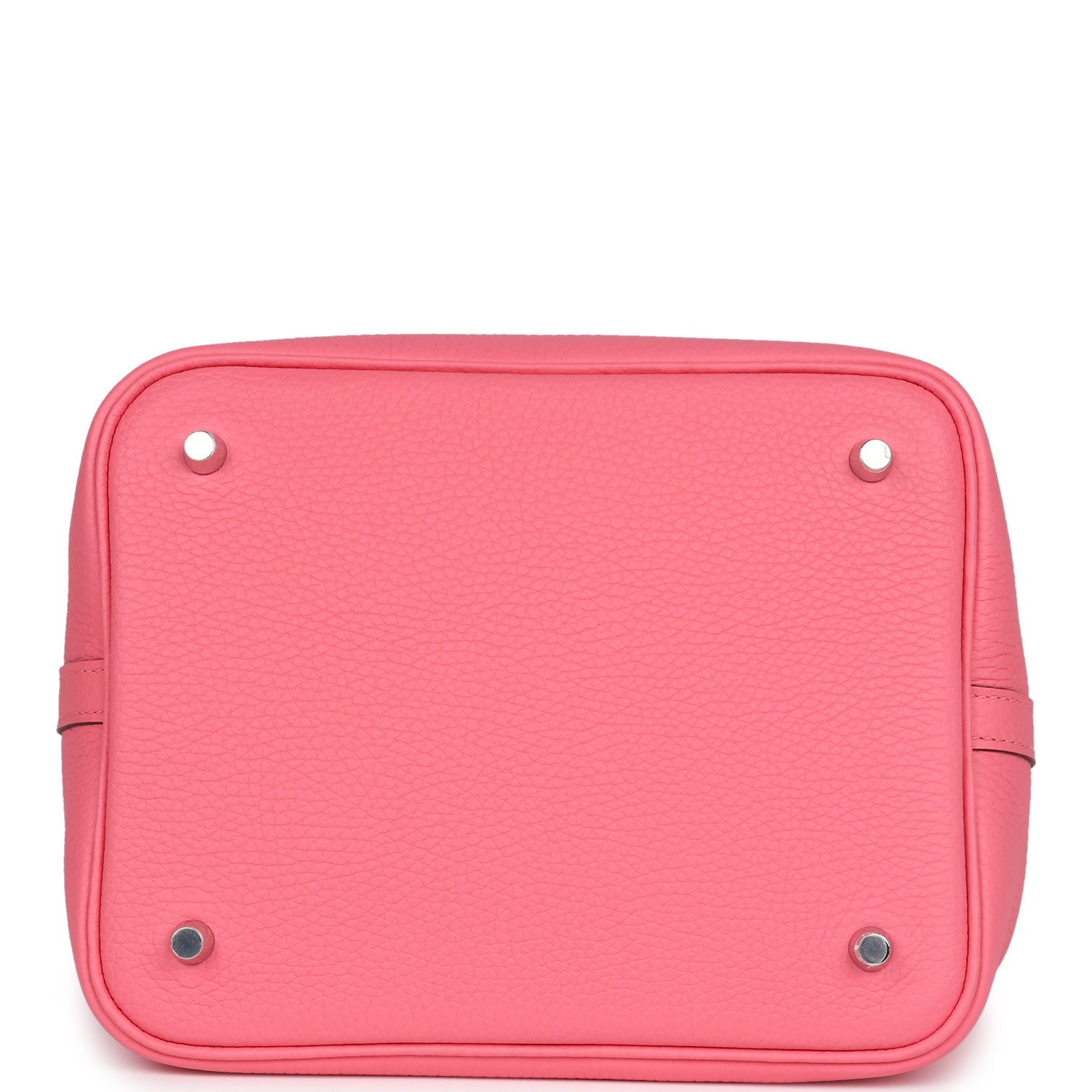 Hermes Picotin Lock 22 Rose Azalee Clemence Palladium Hardware