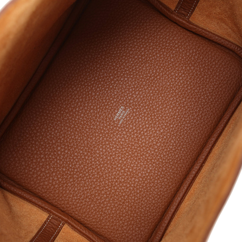 Hermes Picotin Lock 22 Gold Clemence Palladium Hardware