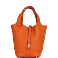 Hermes Picotin Lock 18 Orange Clemence Palladium Hardware