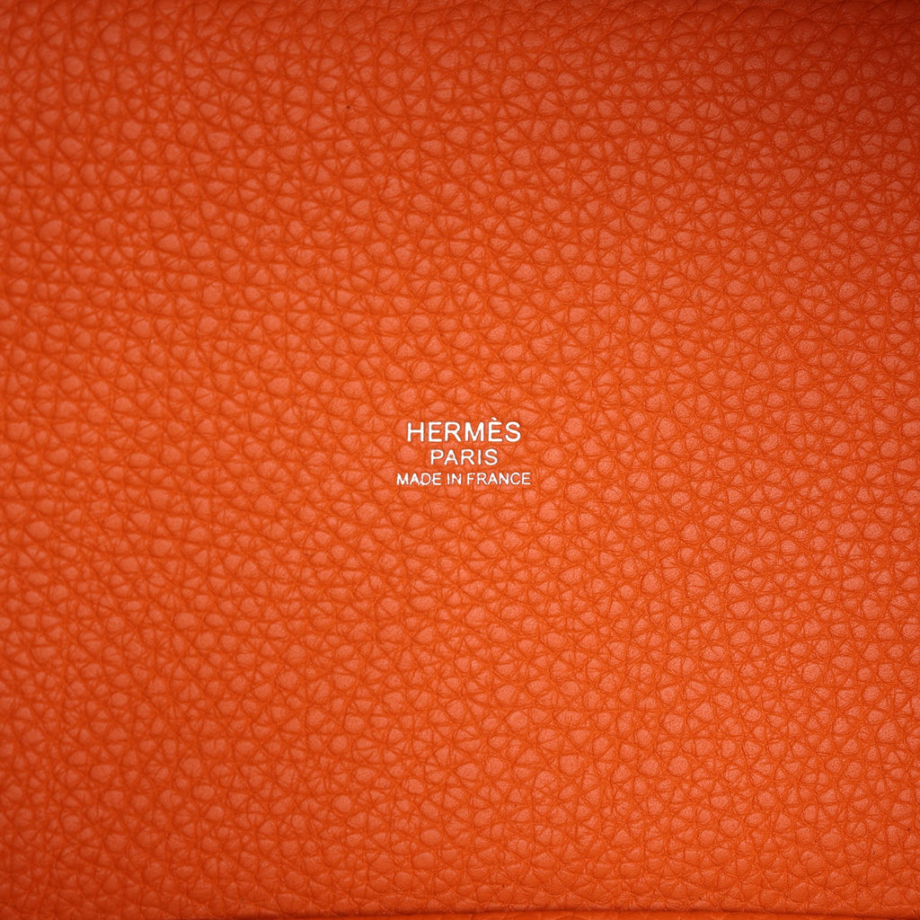 Hermes Picotin Lock 18 Orange Clemence Palladium Hardware