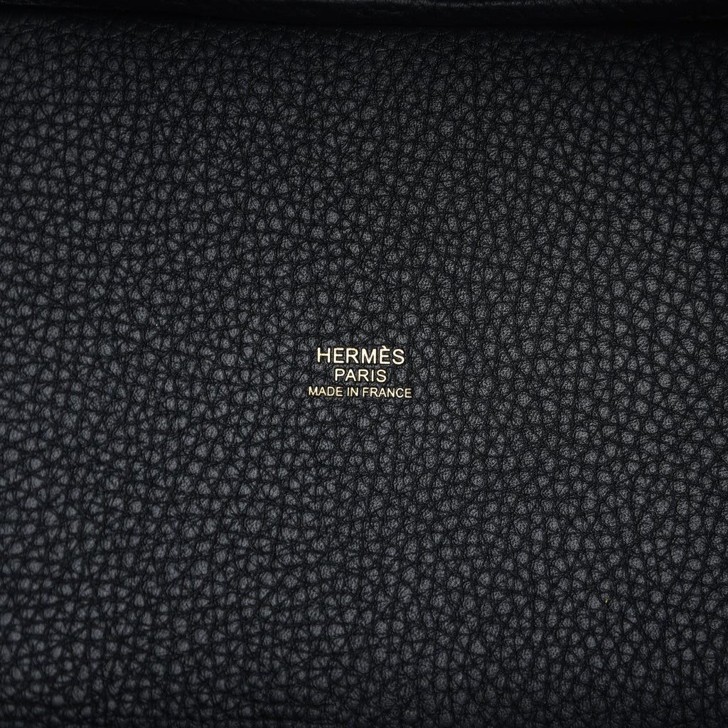 Hermes Picotin Lock 18 Black Clemence Gold Hardware