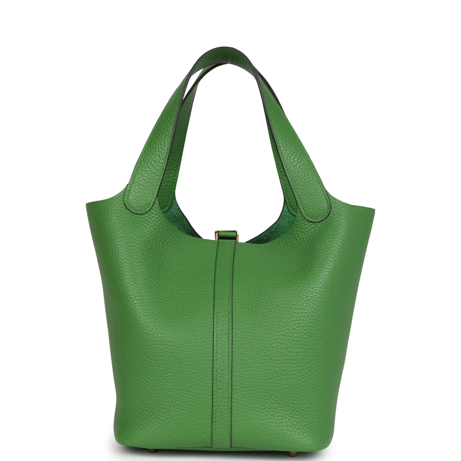 Hermes Picotin Lock 22 Vert Yucca Clemence Gold Hardware