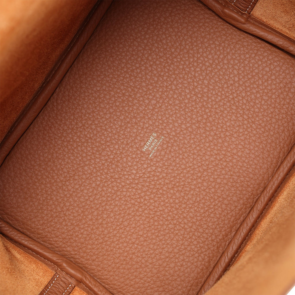 Hermes Picotin Lock 22 Gold Clemence Gold Hardware