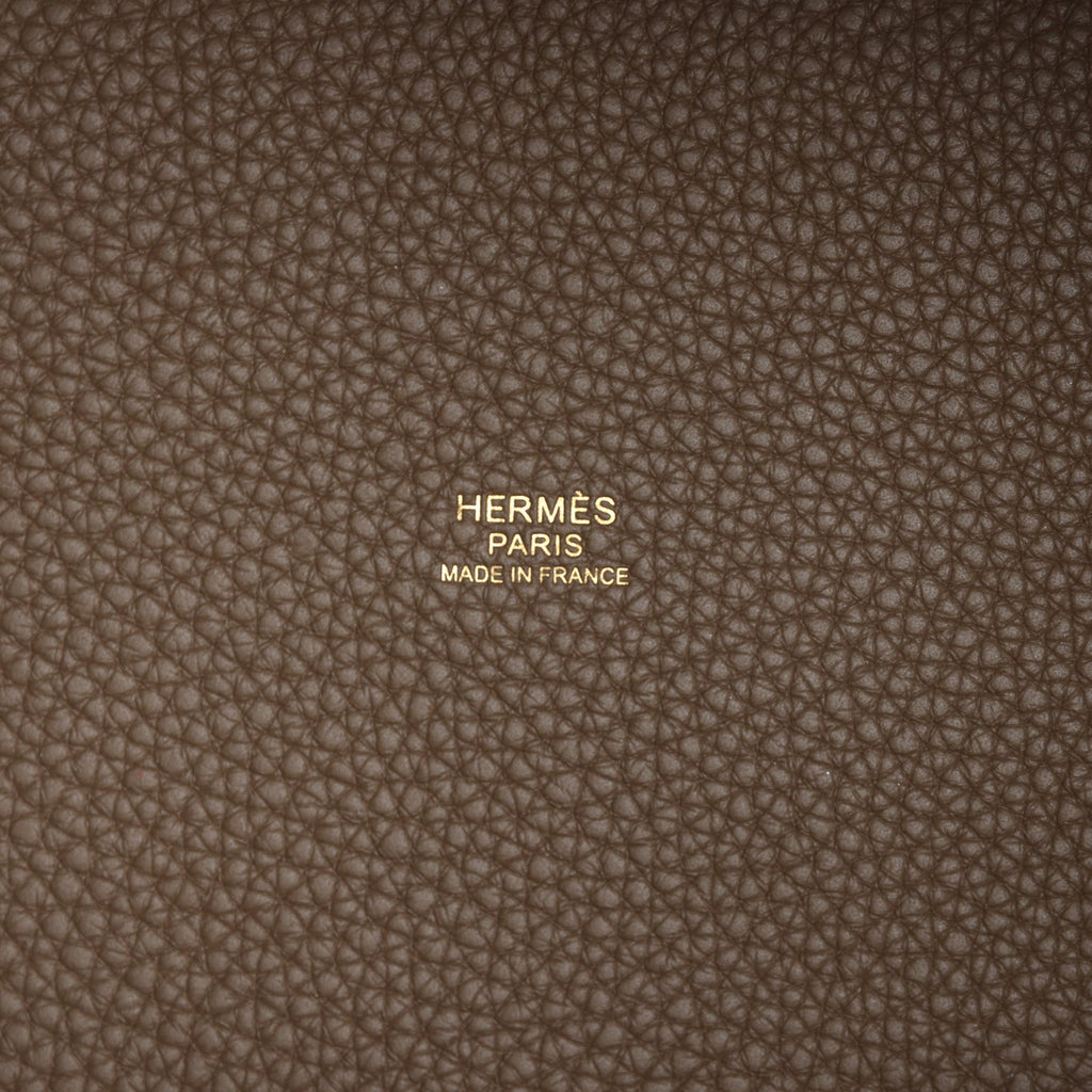 Hermes Picotin Lock 18 Etoupe Clemence Gold Hardware