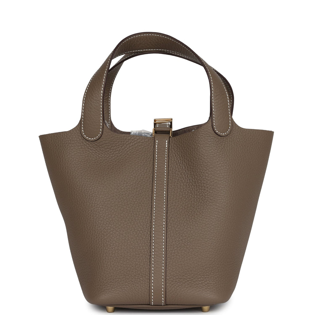 Hermes Picotin Lock 18 Etoupe Clemence Gold Hardware