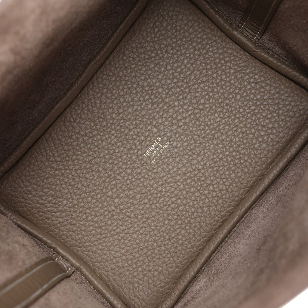 Hermes Picotin Lock 18 Etoupe Clemence Gold Hardware