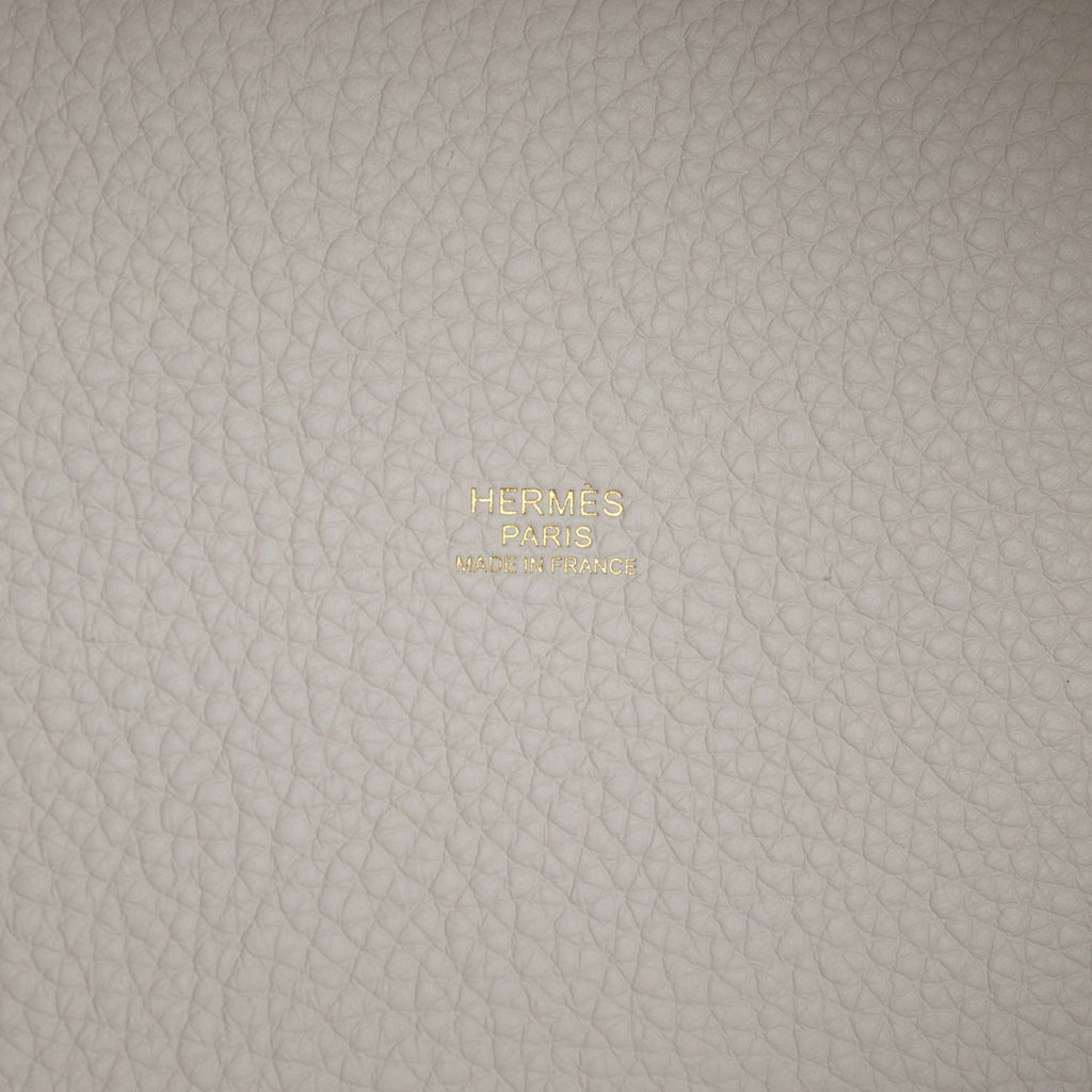 Hermes Picotin Lock 18 Gris Pale Clemence Gold Hardware