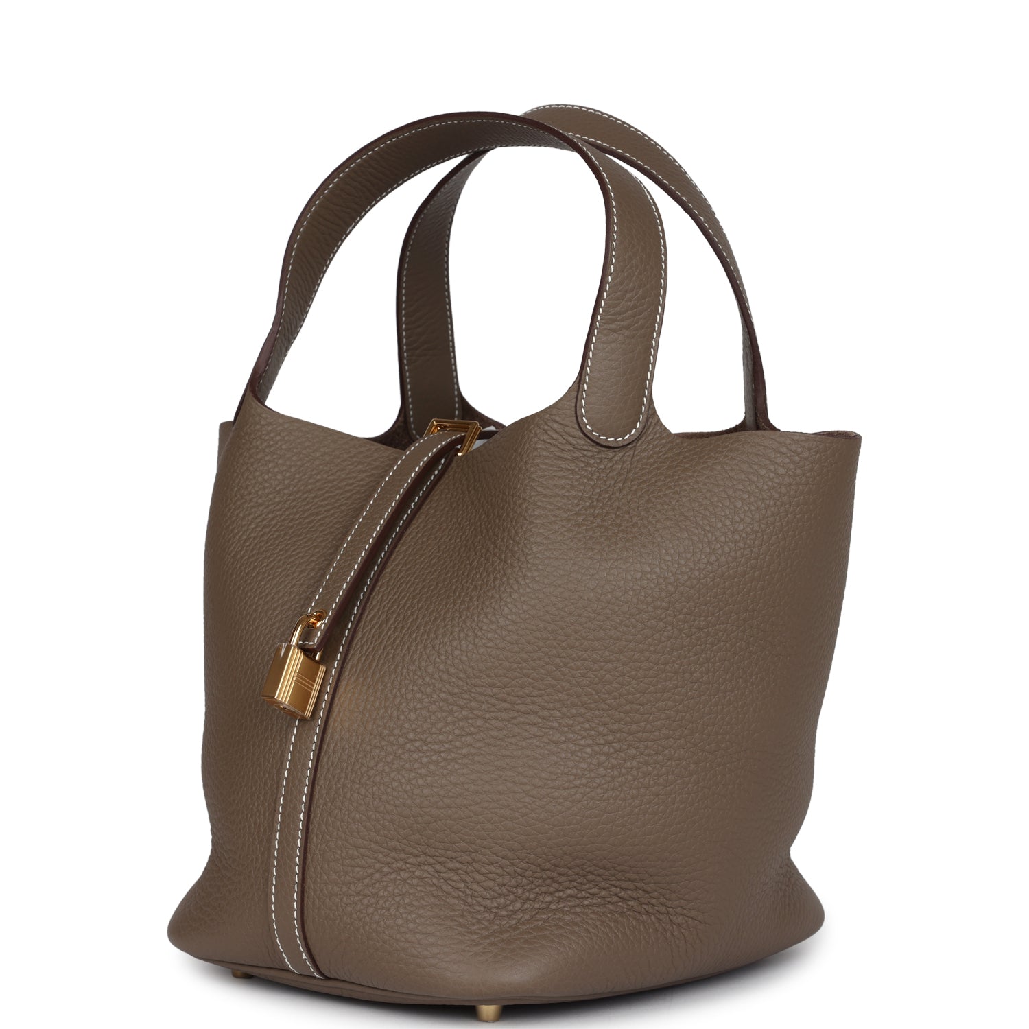 Hermes Picotin Lock 22 Etoupe Clemence Gold Hardware