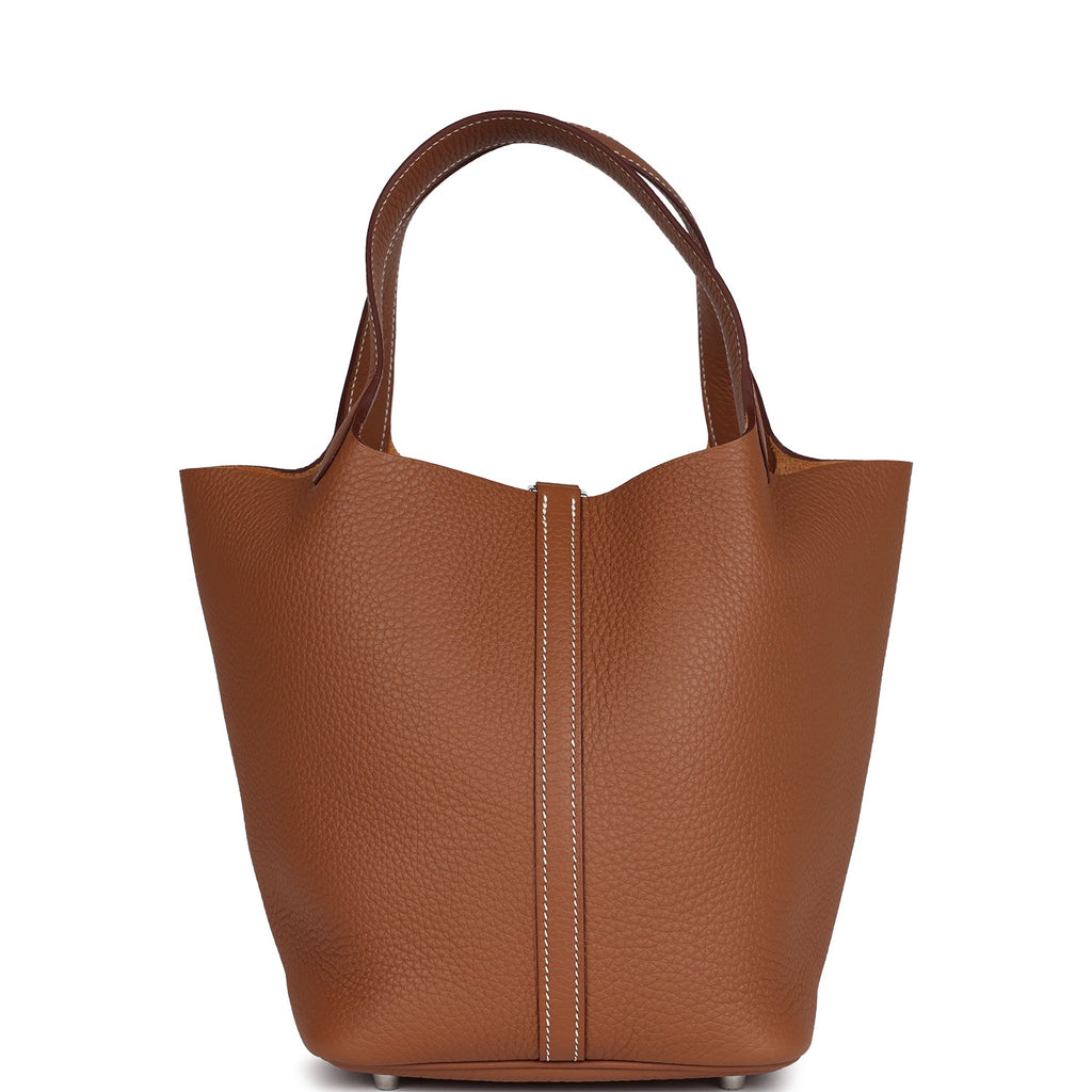 Hermes Picotin Lock 22 Gold Clemence Palladium Hardware