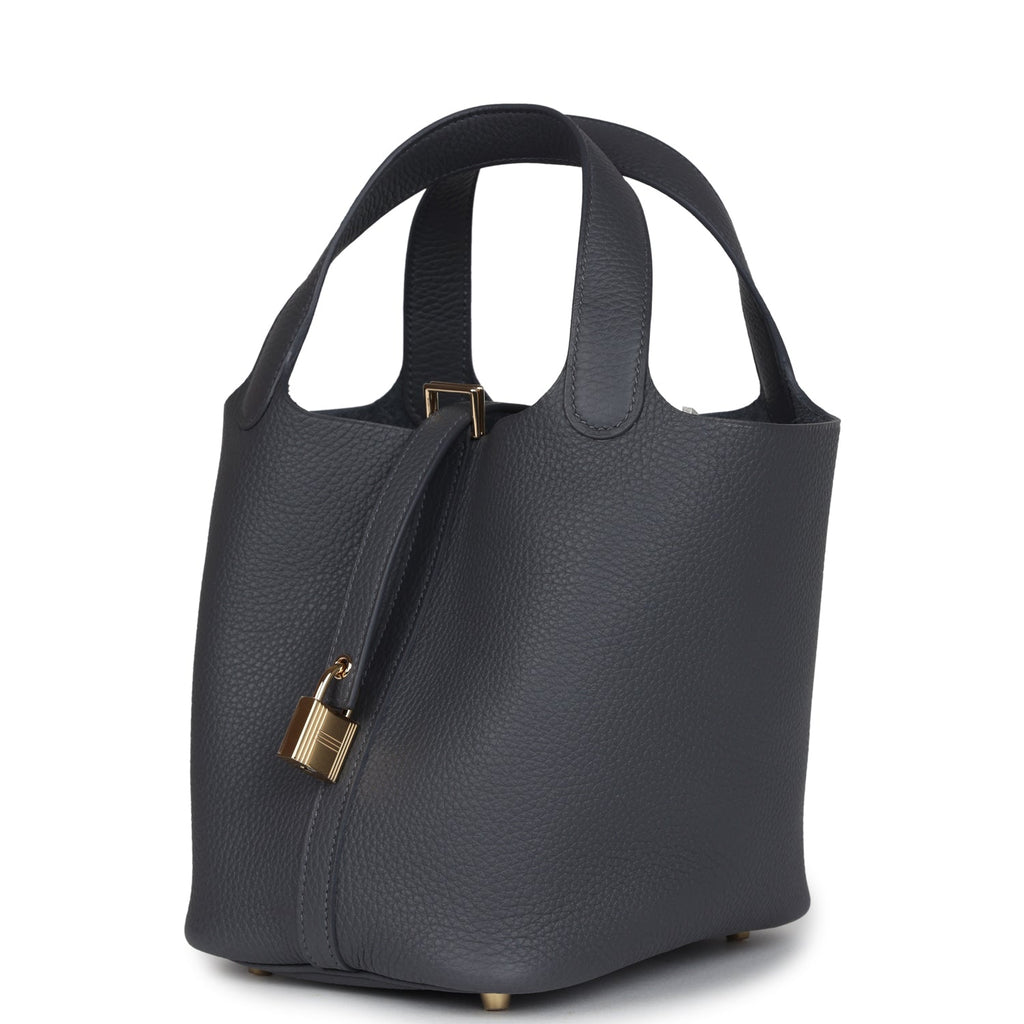 Hermes Picotin Lock 18 Ardoise Clemence Permabrass Hardware