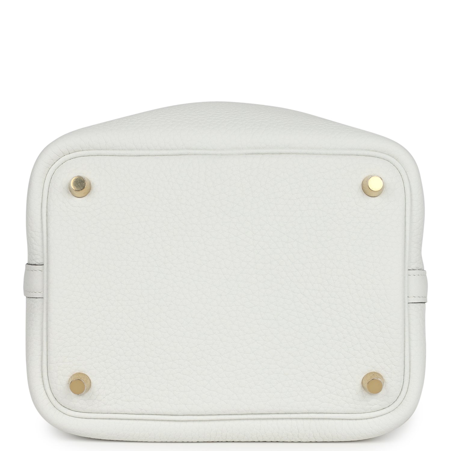 Hermes Picotin Lock 18 New White Clemence Gold Hardware