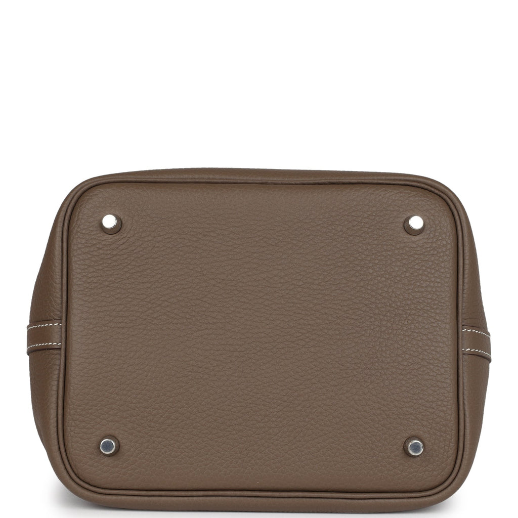 Hermes Picotin Lock 22 Etoupe Clemence Palladium Hardware