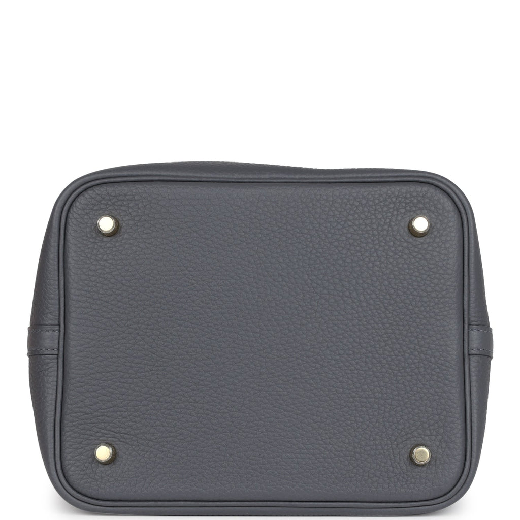 Hermes Picotin Lock 22 Ardoise Clemence Permabrass Hardware