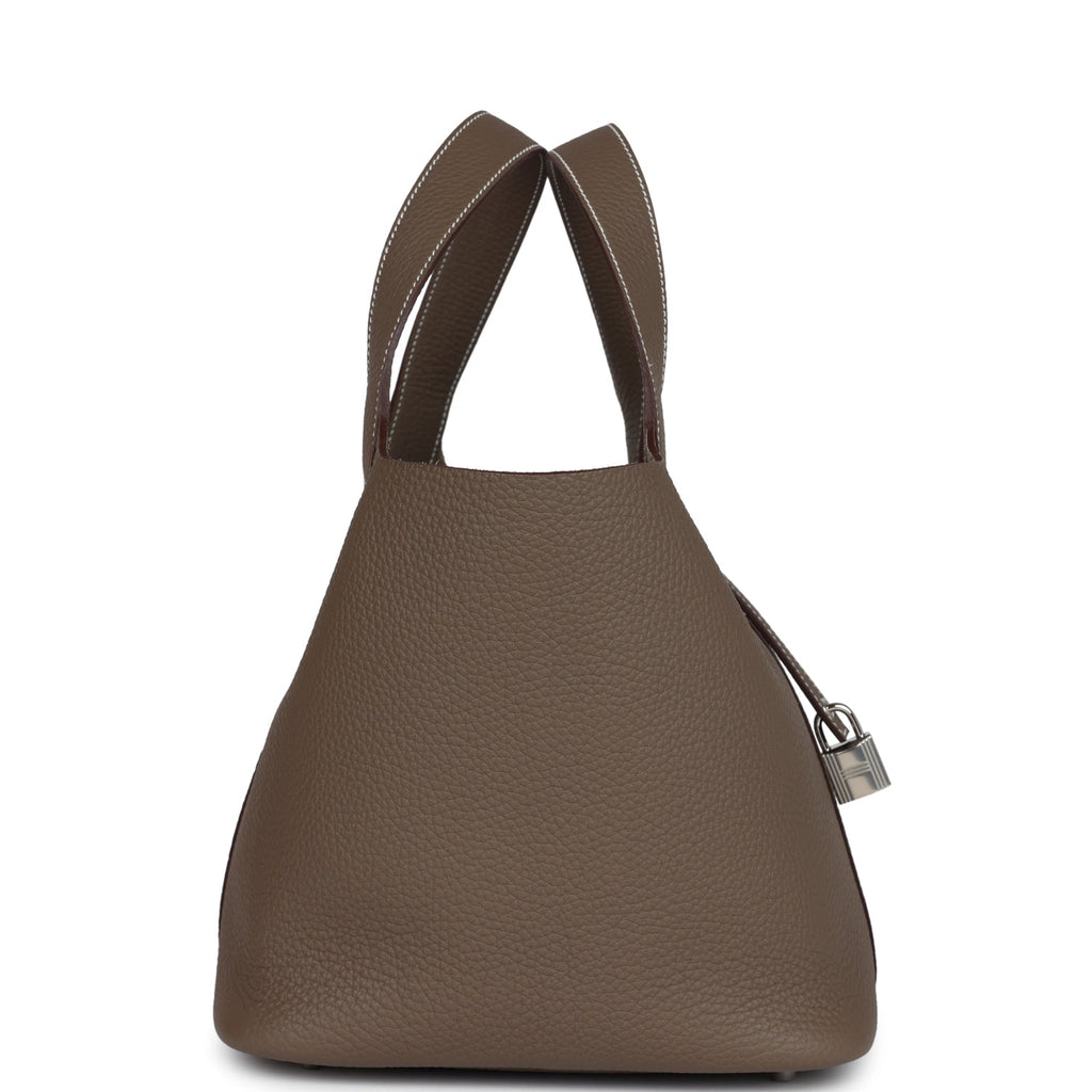 Hermes Picotin Lock 22 Etoupe Clemence Palladium Hardware