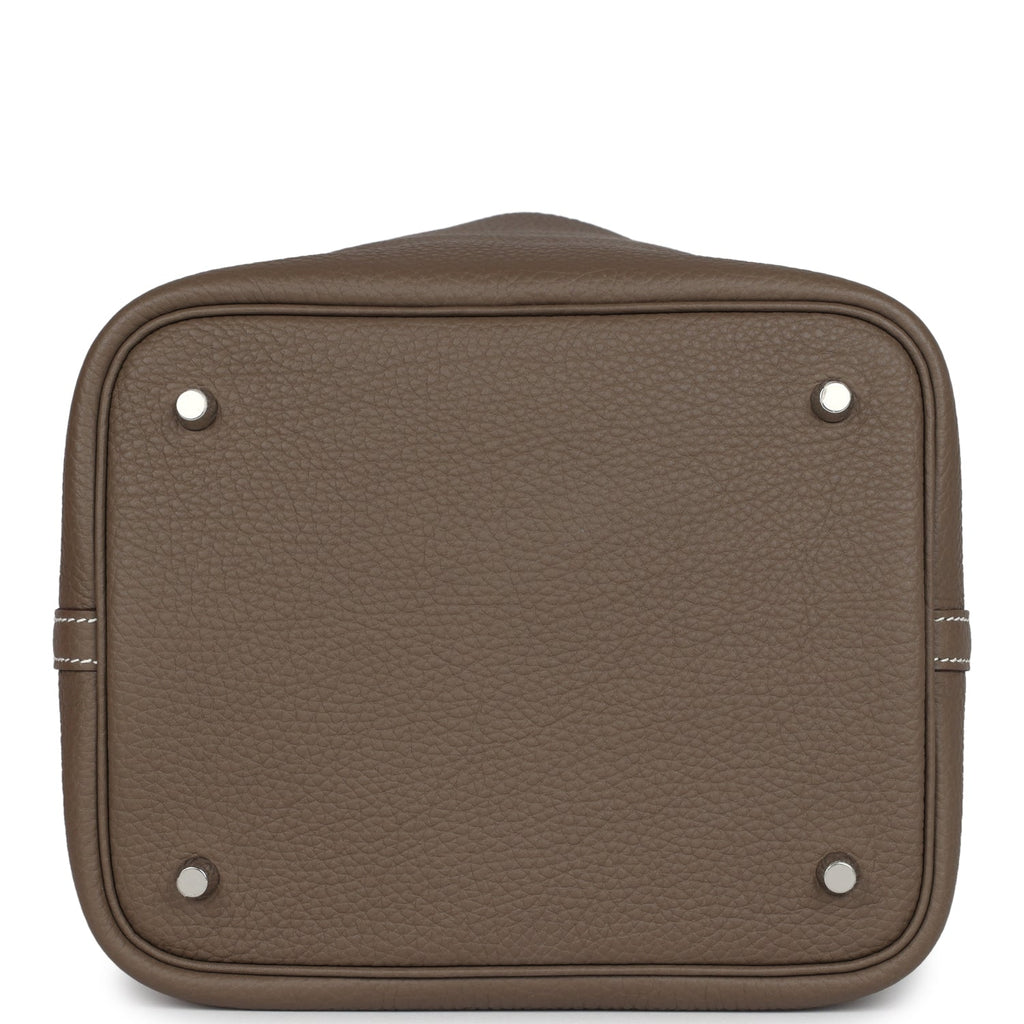 Hermes Picotin Lock 22 Etoupe Clemence Palladium Hardware