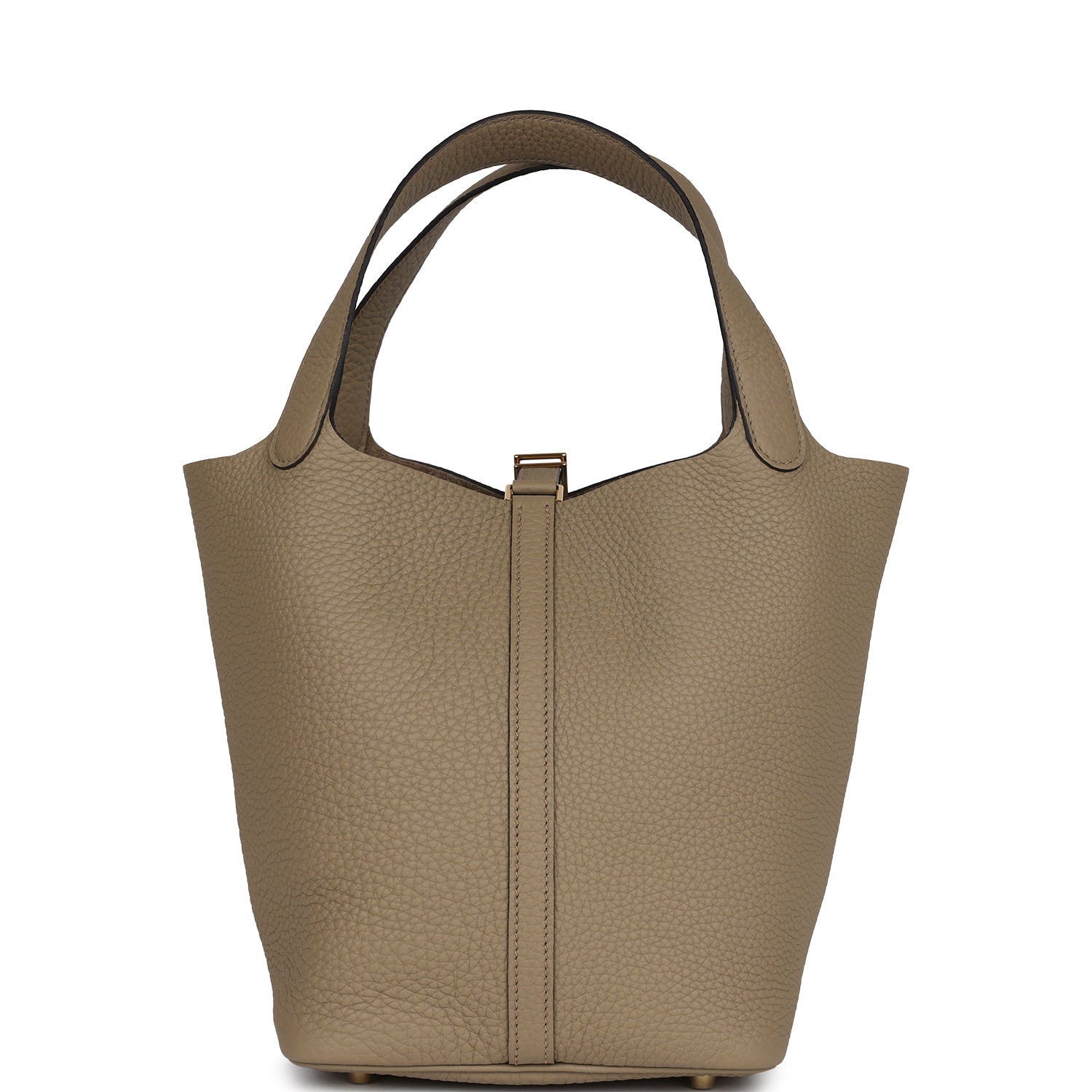Hermes Picotin Lock 22 Beige Marfa Clemence Gold Hardware