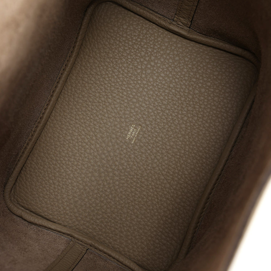 Hermes Picotin Lock 22 Beige Marfa Clemence Gold Hardware