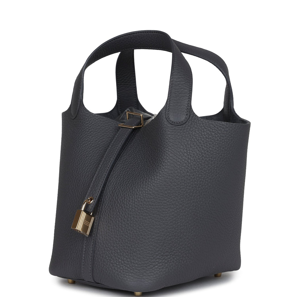 Hermes Picotin Lock 18 Ardoise Clemence Permabrass Hardware