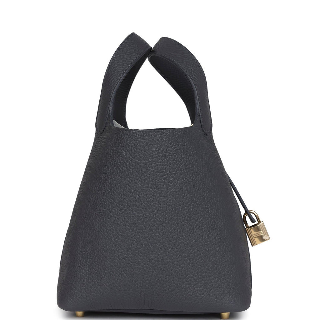 Hermes Picotin Lock 18 Ardoise Clemence Permabrass Hardware