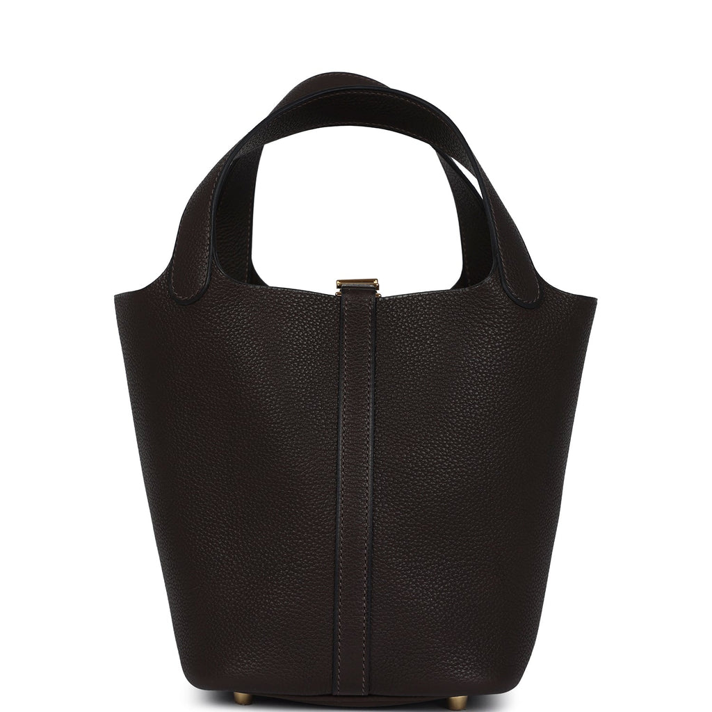 Hermes Picotin Lock 18 Ebene Barenia Faubourg Gold Hardware