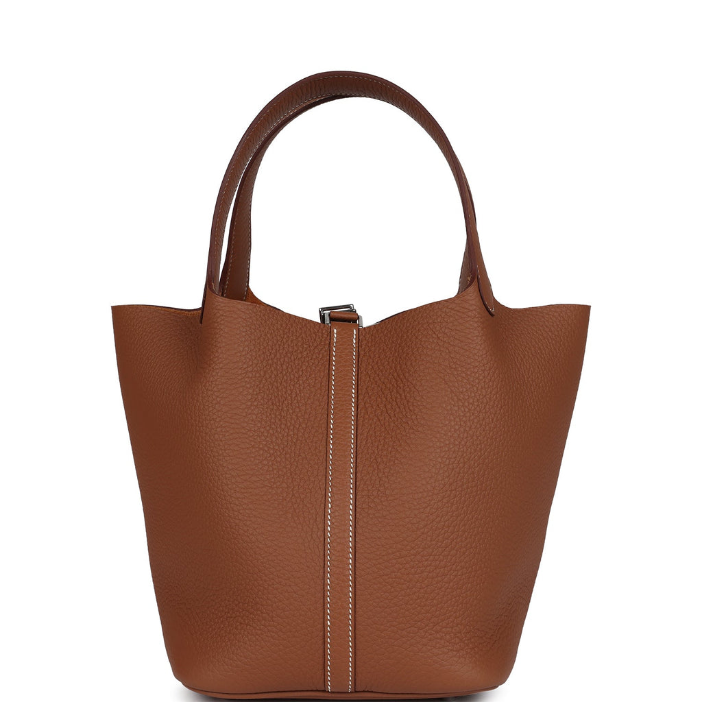Hermes Picotin Lock 22 Gold Clemence Palladium Hardware