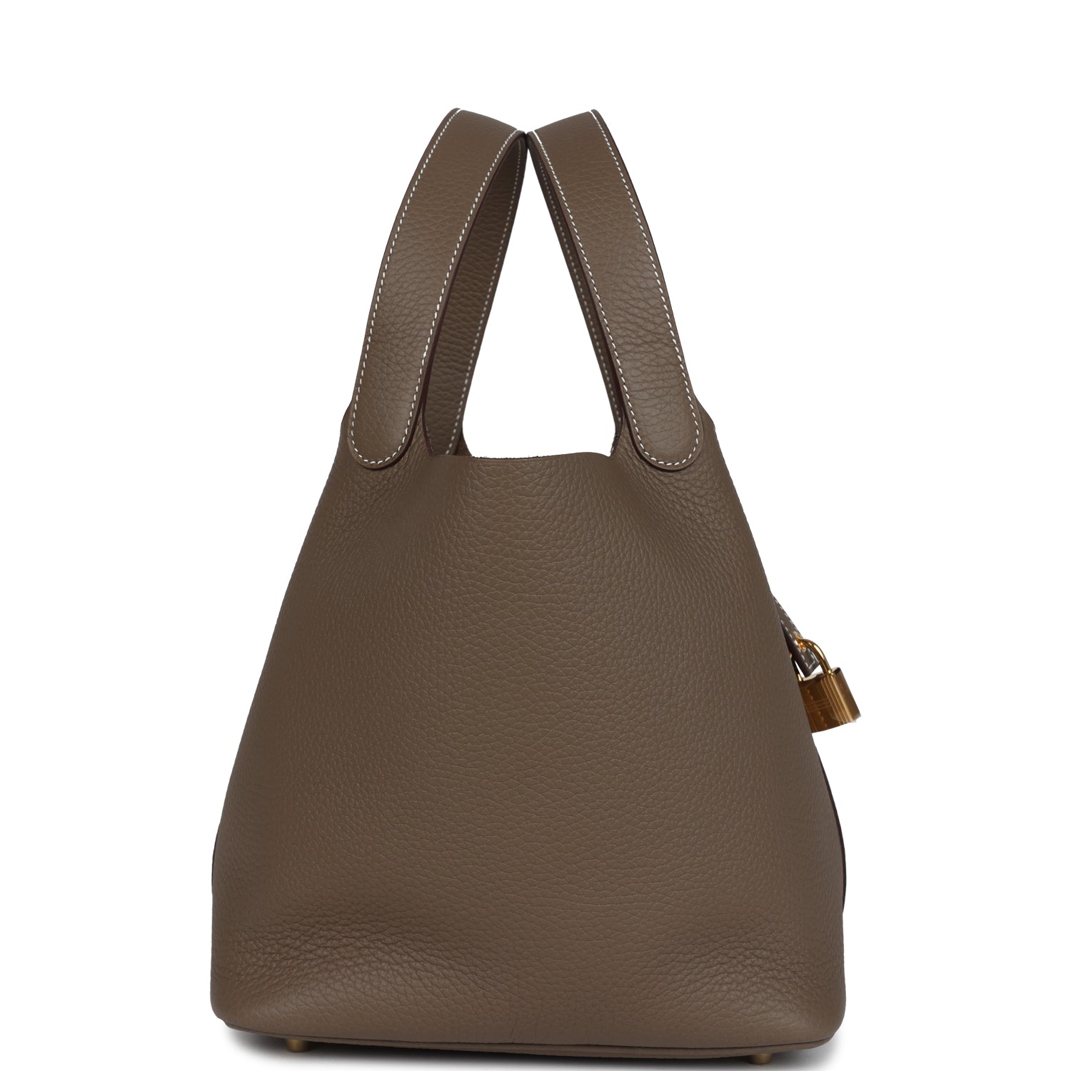 Hermes Picotin Lock 22 Etoupe Clemence Gold Hardware