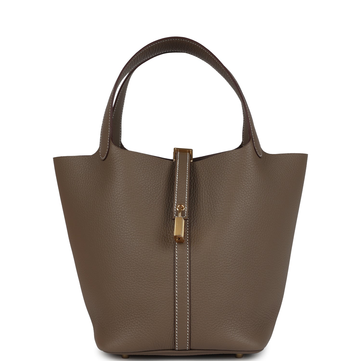 Hermes Picotin Lock 22 Etoupe Clemence Gold Hardware