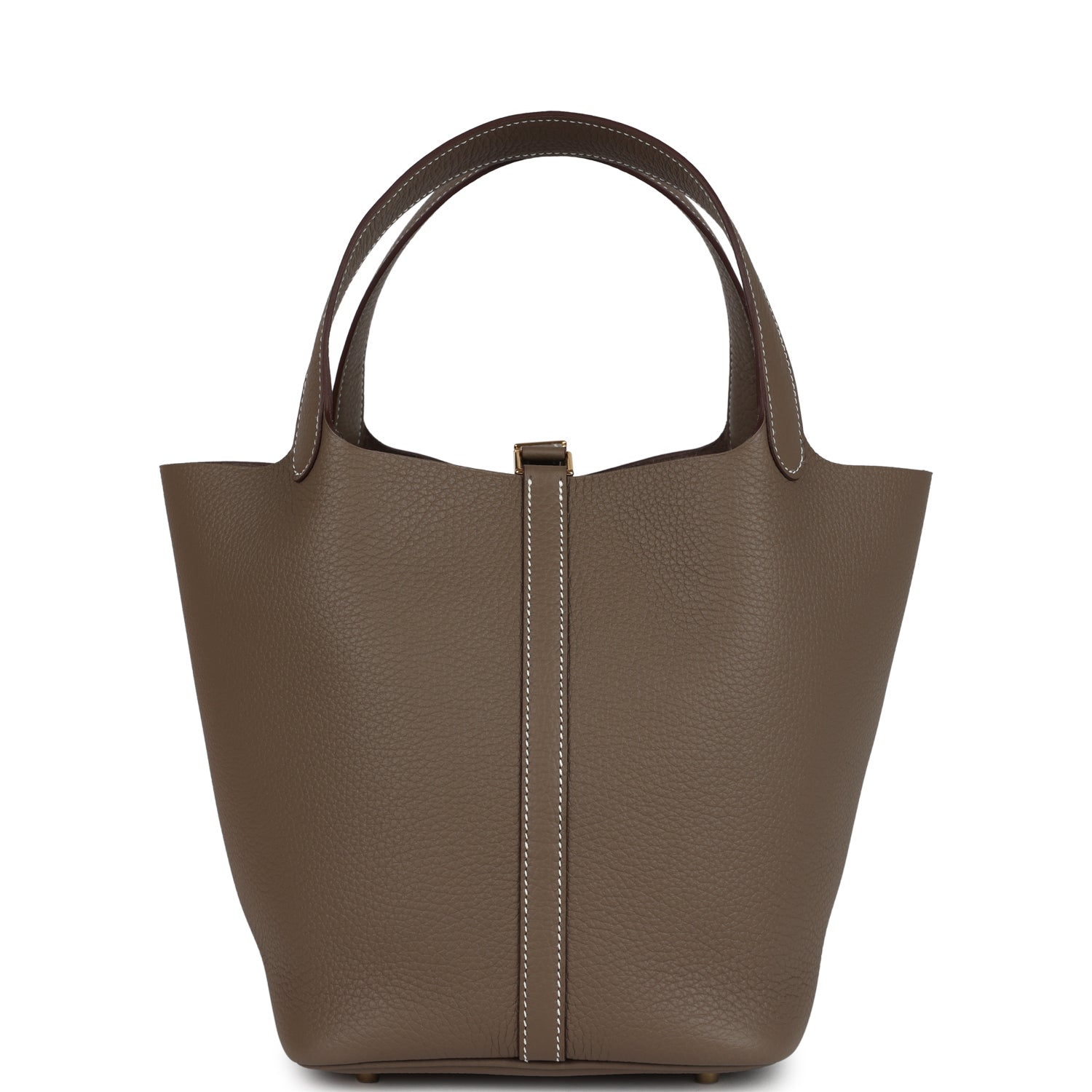 Hermes Picotin Lock 22 Etoupe Clemence Gold Hardware