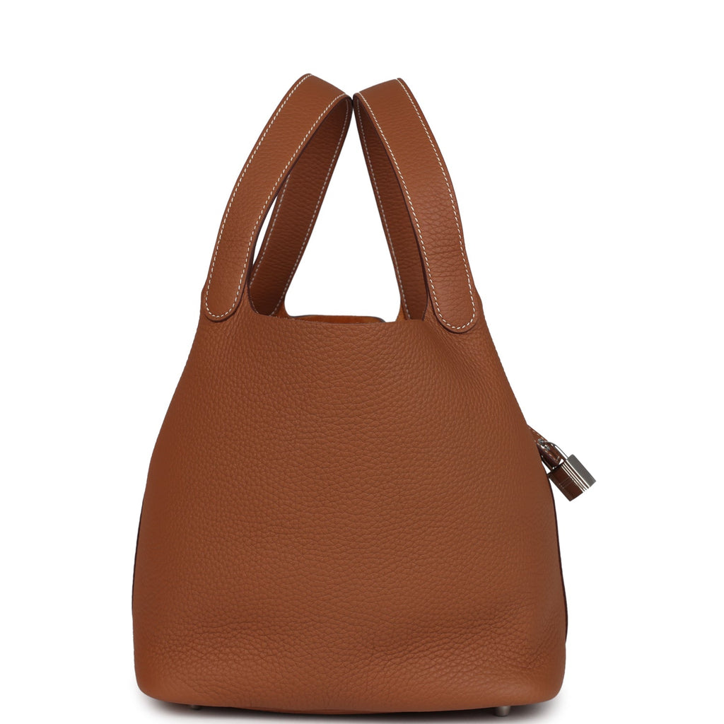 Hermes Picotin Lock 22 Gold Clemence Palladium Hardware