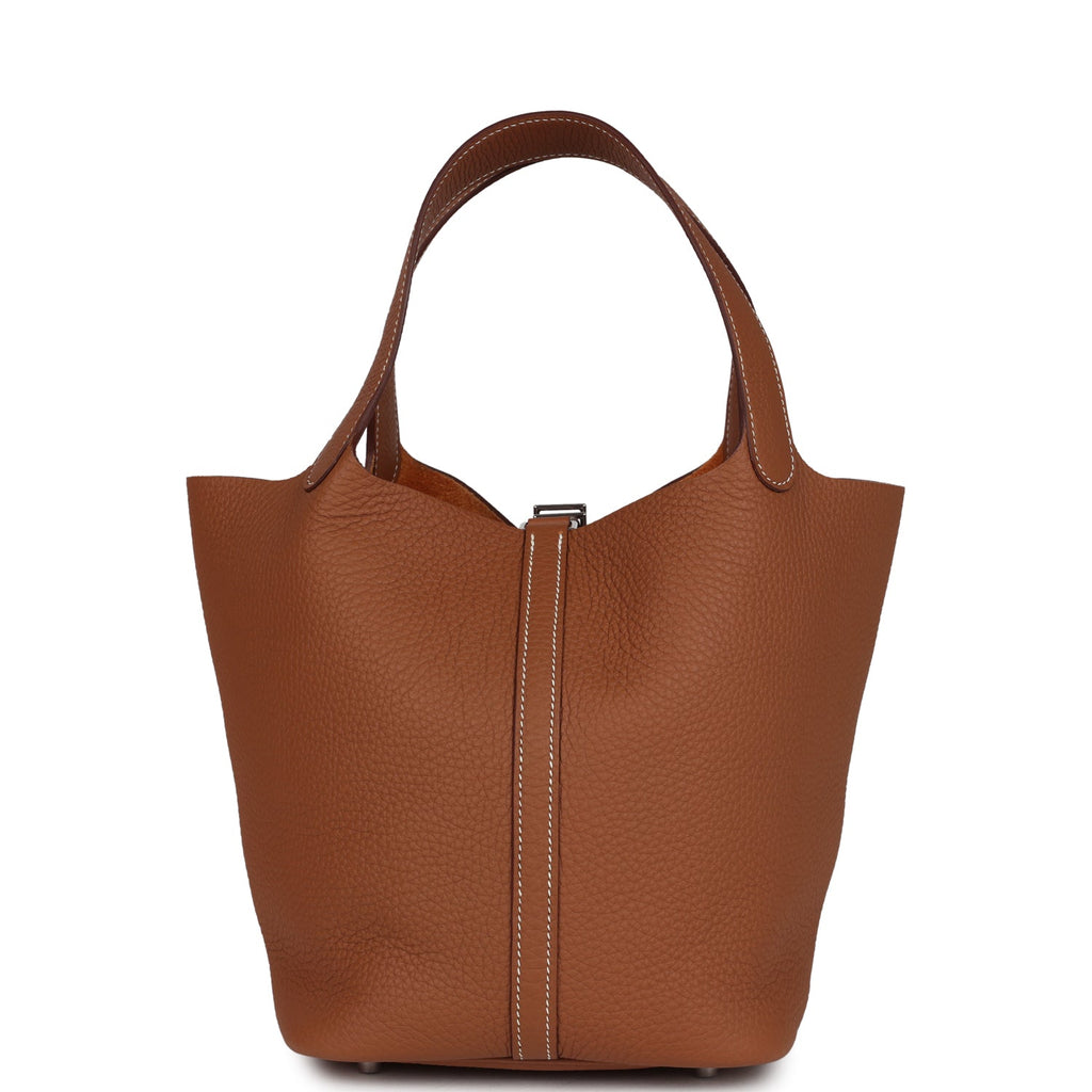 Hermes Picotin Lock 22 Gold Clemence Palladium Hardware