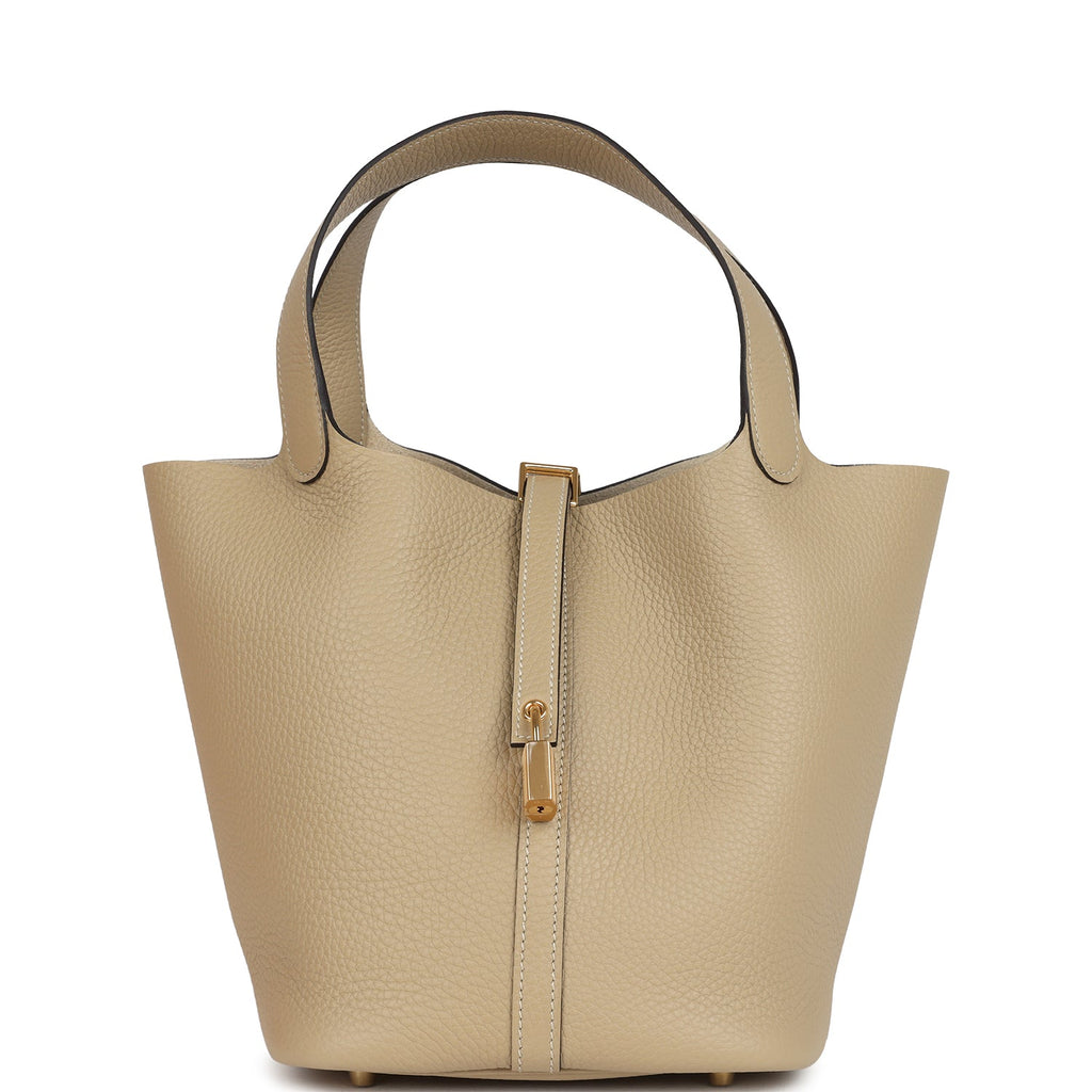 Hermes Picotin Lock 22 Trench Clemence Gold Hardware