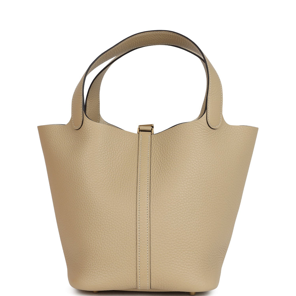 Hermes Picotin Lock 22 Trench Clemence Gold Hardware