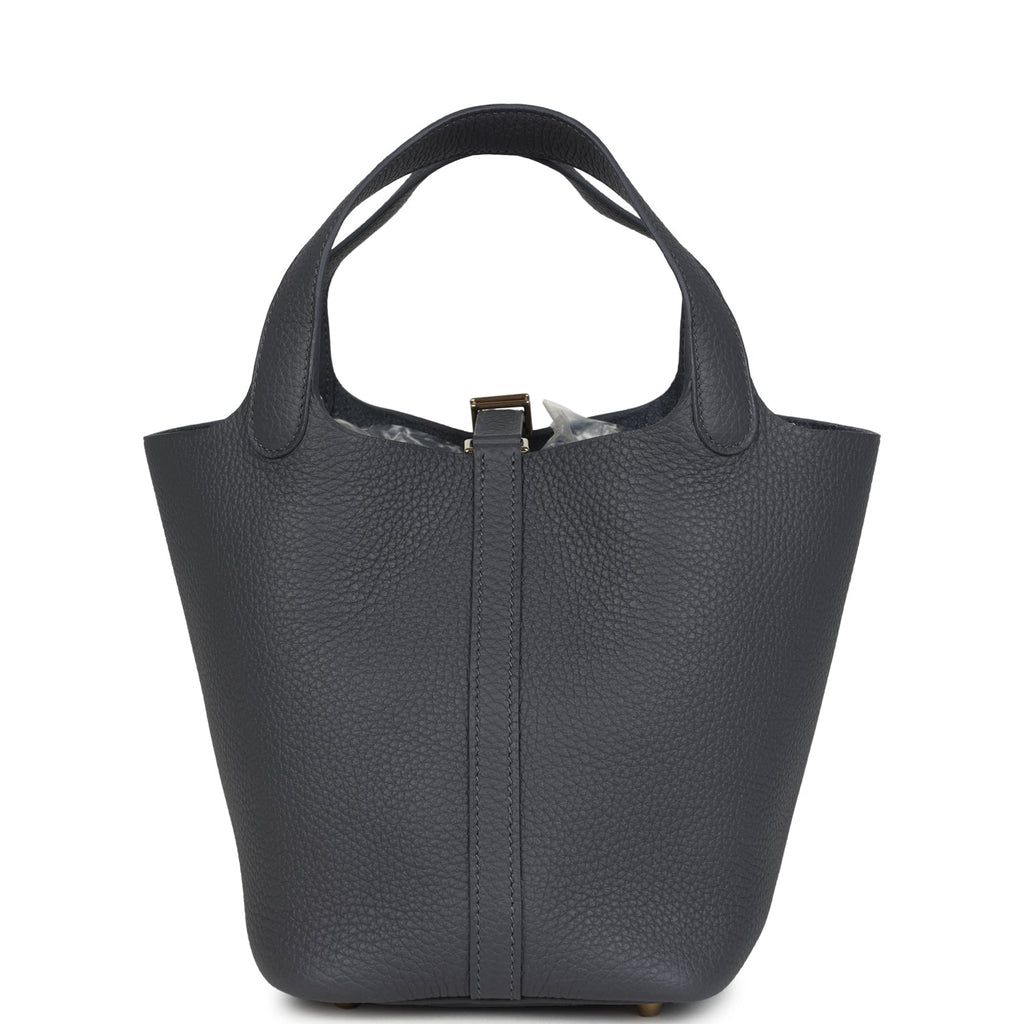 Hermes Picotin Lock 18 Ardoise Clemence Permabrass Hardware