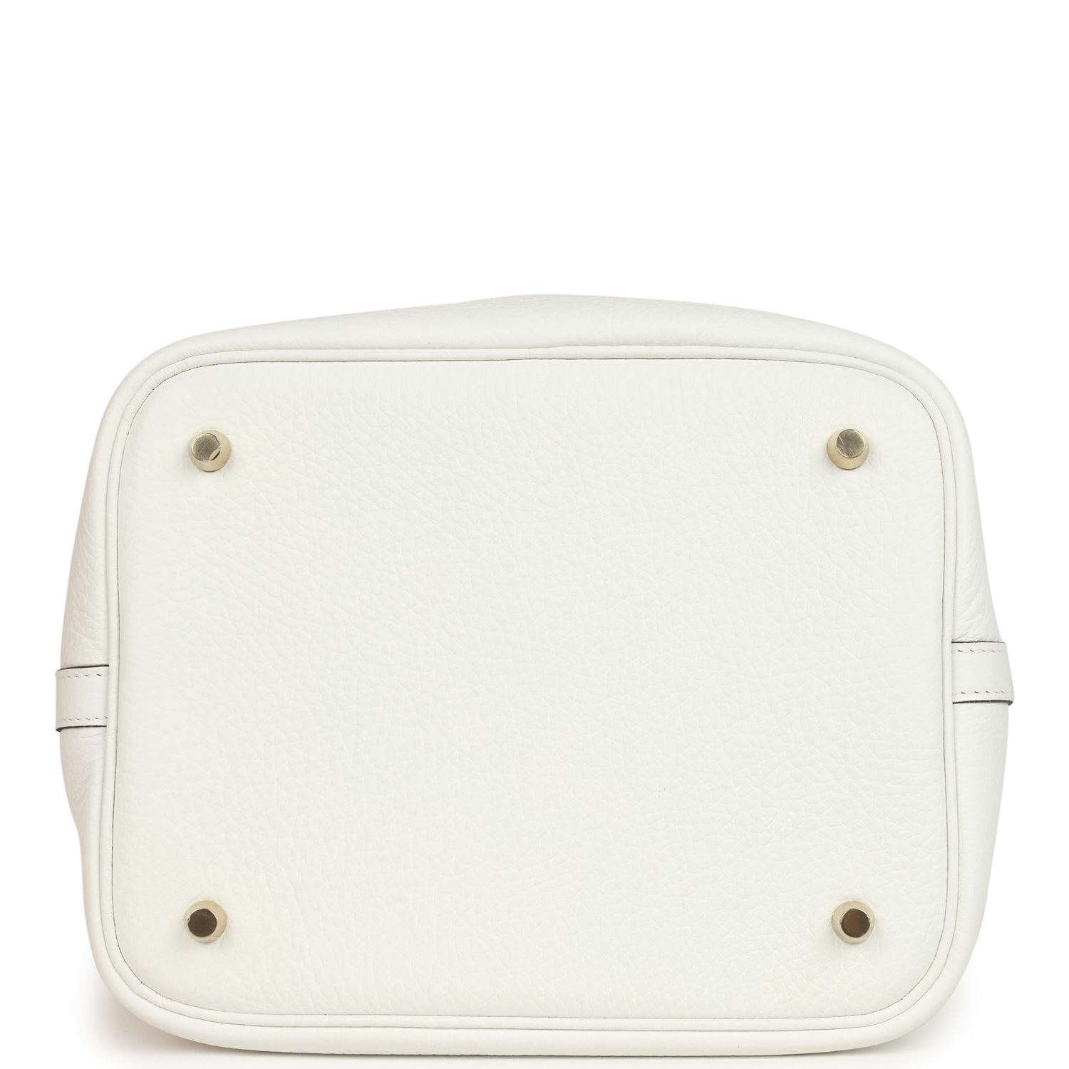 Hermes Picotin Lock 22 New White Clemence Gold Hardware