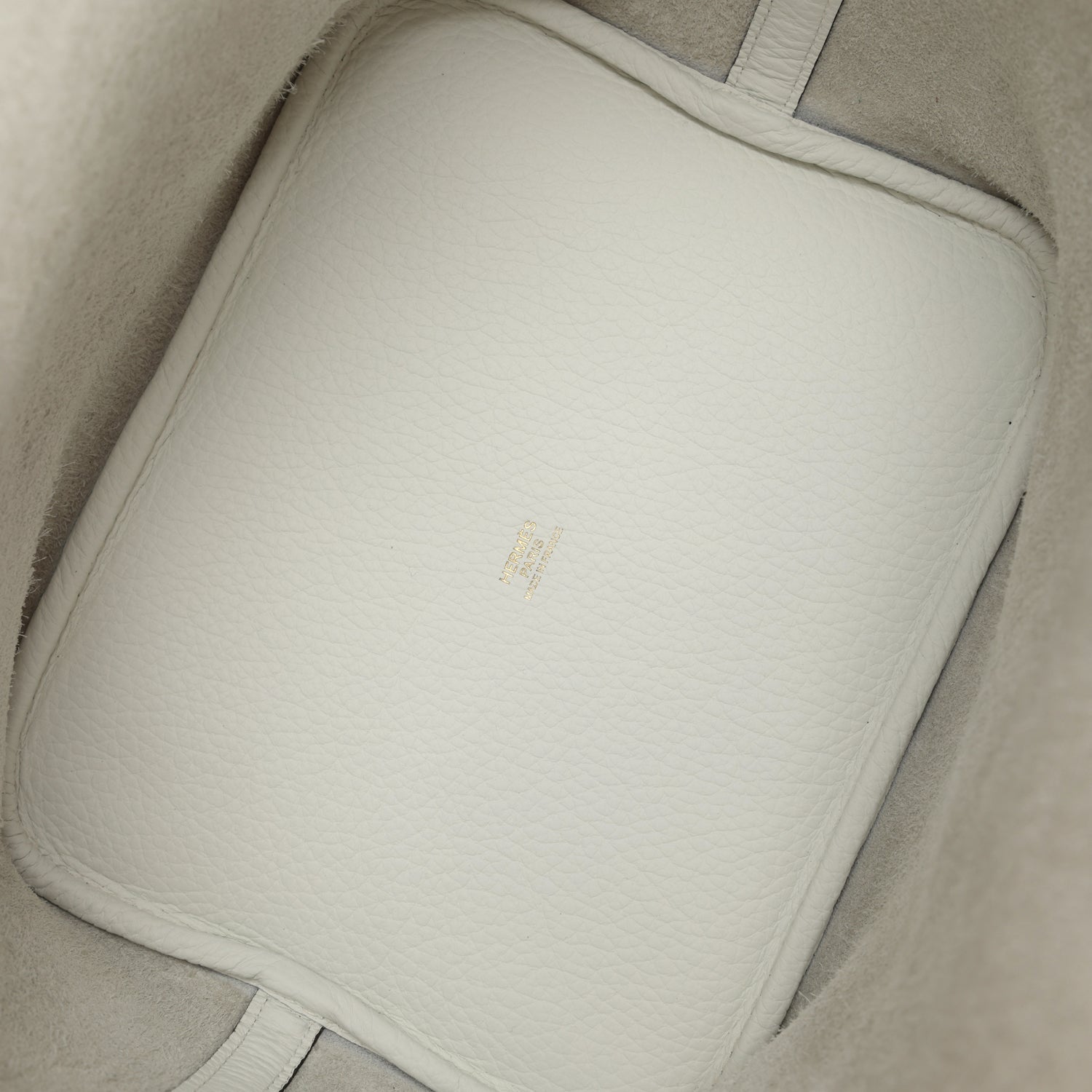 Hermes Picotin Lock 22 New White Clemence Gold Hardware